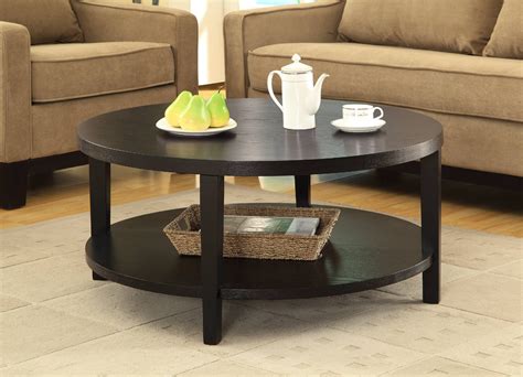 Black and Brown Bristol Reversible Coffee Table, Farmhouse, Aged, Round, Wood, 31. . Walmart round coffee table